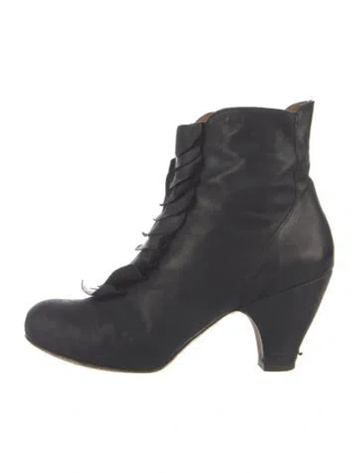 Pre-owned Coclico Leather Lace-up Boots In Blue