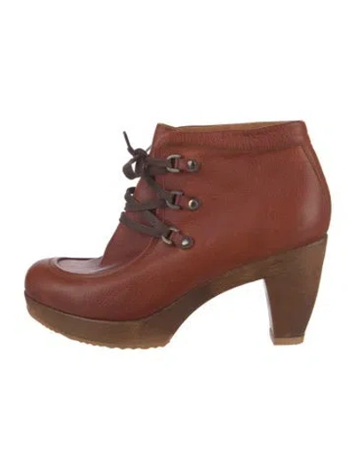 Pre-owned Coclico Leather Lace-up Boots In Brown