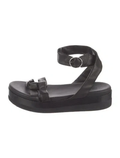 Pre-owned Coclico Leather Sandals In Black