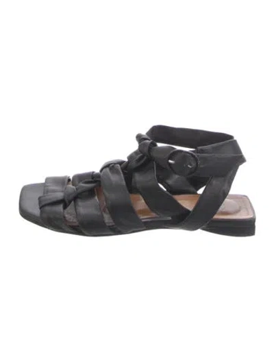 Pre-owned Coclico Leather Sandals In Black
