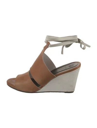 Pre-owned Coclico Leather Sandals In Brown