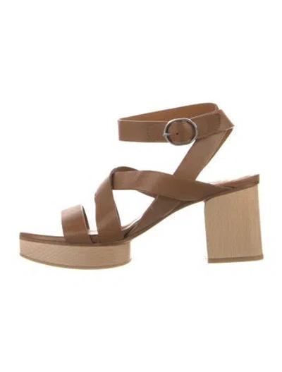 Pre-owned Coclico Leather Sandals In Brown