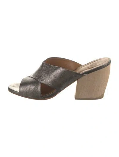 Pre-owned Coclico Leather Sandals In Grey