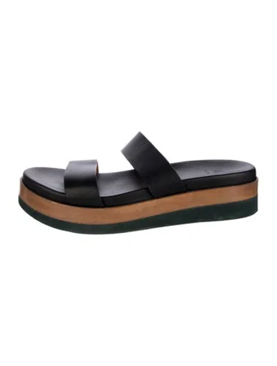 Pre-owned Coclico Leather Slides In Green