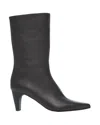 Coclico Platinum Mid Wooden Heel Bootie In Savana Black In Multi