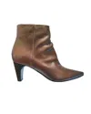 Coclico Plato Mid Black Heel Bootie In Campero Brown In Multi