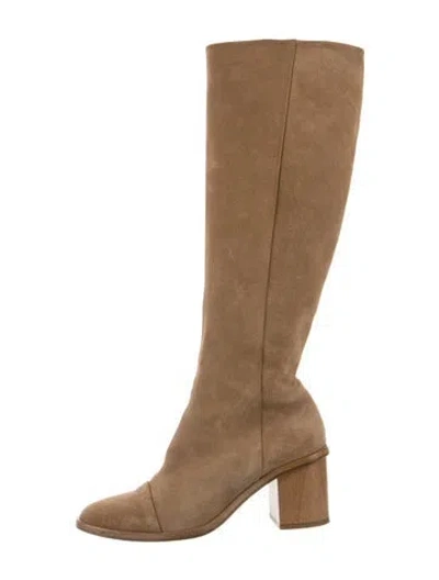 Pre-owned Coclico Suede Boots In Green