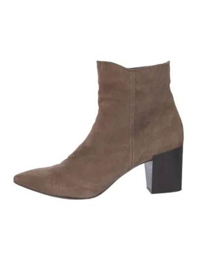 Pre-owned Coclico Suede Boots In Neutral