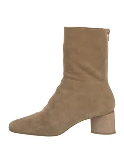 Pre-owned Coclico Suede Boots In Neutral