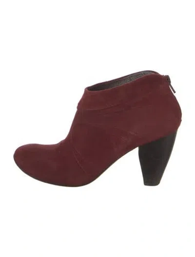 Pre-owned Coclico Suede Boots In Red