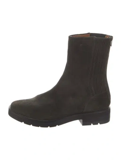 Pre-owned Coclico Suede Chelsea Boots In Green