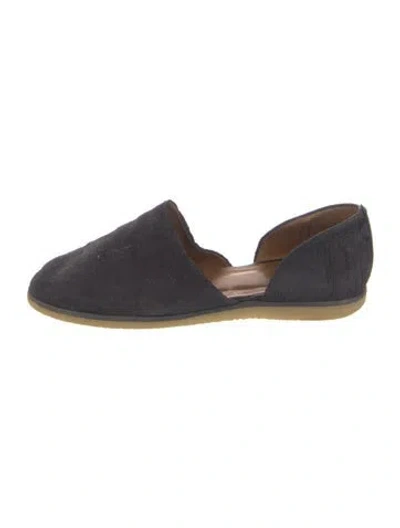 Pre-owned Coclico Suede Flats In Blue