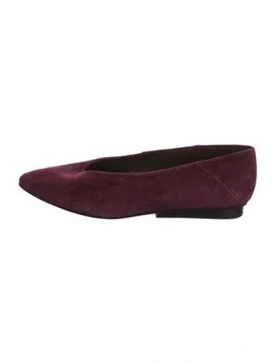 Pre-owned Coclico Suede Flats In Multi