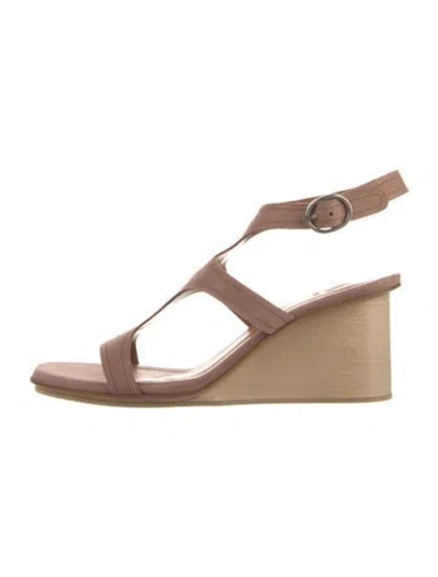 Pre-owned Coclico Suede Gladiator Sandals In Neutral