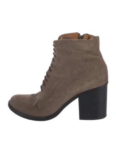 Pre-owned Coclico Suede Lace-up Boots In Brown