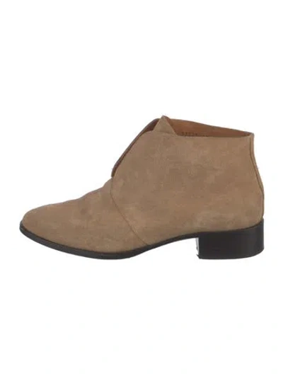 Pre-owned Coclico Suede Lace-up Boots In Neutral