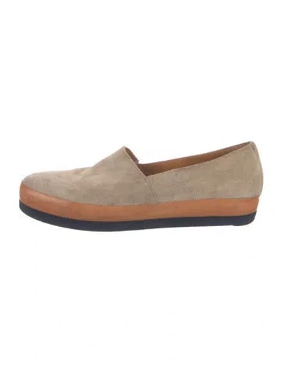 Pre-owned Coclico Suede Loafers In Neutral