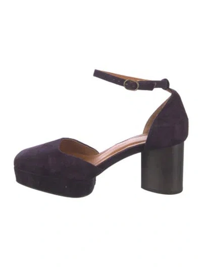 Pre-owned Coclico Suede Pumps In Purple