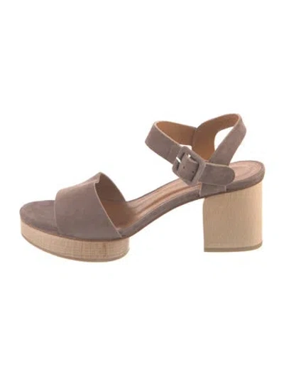 Pre-owned Coclico Suede Sandals In Brown