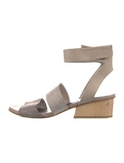 Pre-owned Coclico Suede Sandals In Neutral