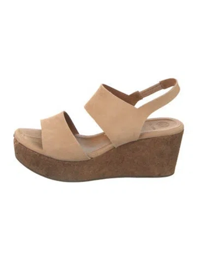 Pre-owned Coclico Suede Slingback Pumps In Brown
