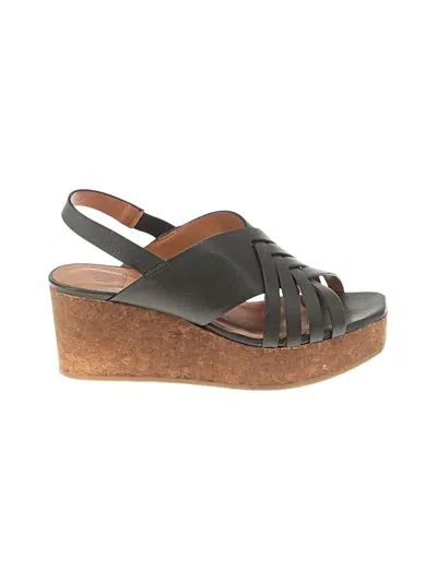 Pre-owned Coclico Wedges In Black