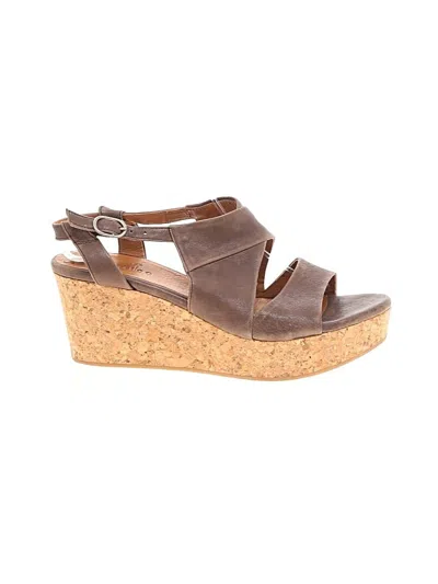 Pre-owned Coclico Wedges In Brown