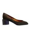 Coclico Women Icarus Square Toe Pump In Fox Memetico Suede In Multi