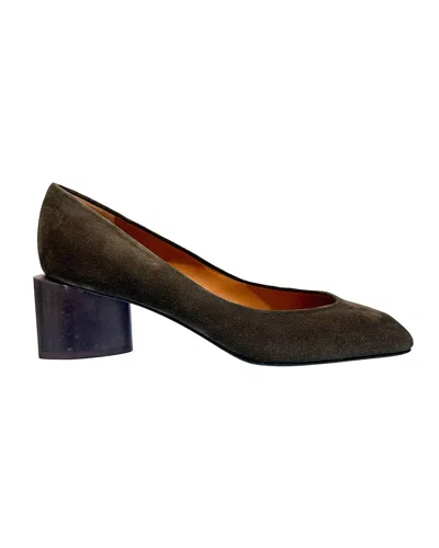 Coclico Women Icarus Square Toe Pump In Fox Memetico Suede In Multi