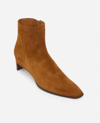 Coclico Women's Sam Ankle Booties In Suede Russet In Brown