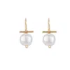 Coco & Kinney Women's Gold / White Madeleine Earrings In Multi