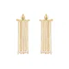 Coco & Kinney Women's Gold / White Myrtle Pearl Drop Earrings In Multi