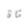 Coco & Kinney Women's Jessica Robin Triple Strand Hoops In Silver In Silver