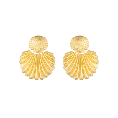 Coco & Kinney Women's Pia Detachable Shell Earrings In Gold