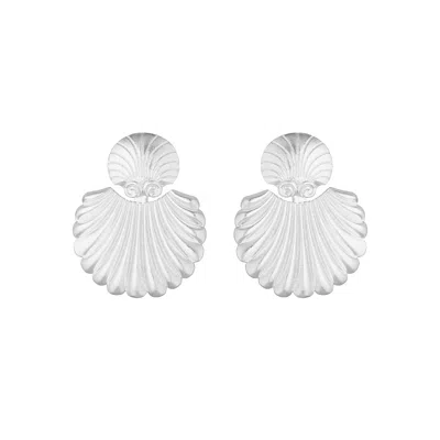Coco & Kinney Women's Pia Detachable Shell Earrings In Silver