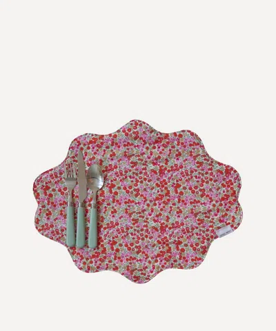 Coco & Wolf Adelajdas Wish And Wiltshire Star Pink Wavy Edge Placemat