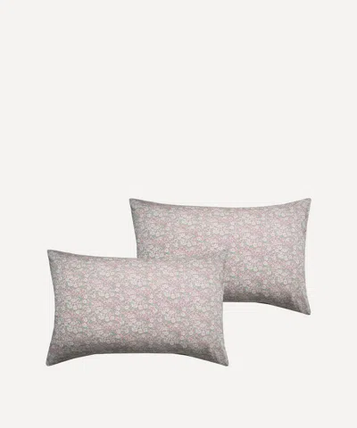 Coco & Wolf Alice W Pink Tana Lawn Cotton Pillowcases Set Of Two