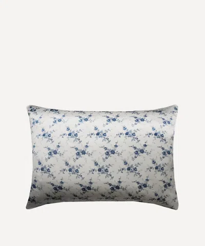 Coco & Wolf Amelie Luise Silk Pillowcase In Blue