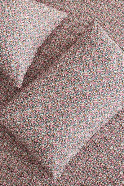 Coco & Wolf Betsy Ann Pink Cotton Pillowcase, Set Of 2