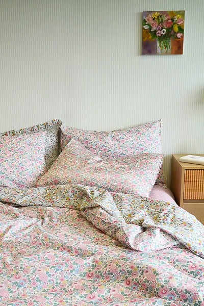 Coco & Wolf Betsy Candy Floss Cotton Duvet Set In Multi