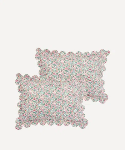 Coco & Wolf Betsy Candy Floss Frill Edge Pillowcases Set Of Two