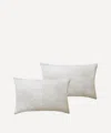Coco & Wolf Betsy Lace Cotton Pillowcases Set Of Two