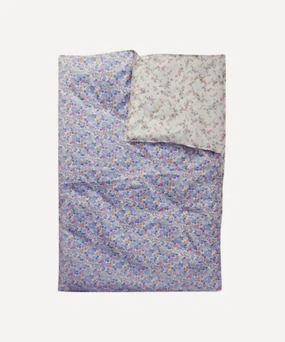 Coco & Wolf Betsy Lavender And Elizabeth Cotton Reversible Super King Heirloom Quilt In Multi