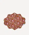COCO & WOLF COCO & WOLF BETSY STAR AND CAPEL GREEN PINK WAVY EDGE PLACEMAT