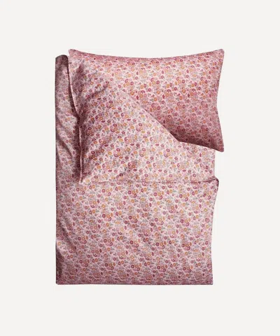 Coco & Wolf Capel Floret Ardington Cotton Sateen Single Duvet Cover Set In Pink