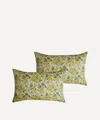 Coco & Wolf Carline Rose Tana Lawn Cotton Pillowcases Set Of Two