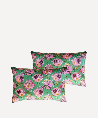 Coco & Wolf Covington Silk Satin Pillowcases Set Of Two
