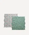 Coco & Wolf Donna Leigh And Rachel Wavy Edge Napkins Set Of Two In Multicoloured