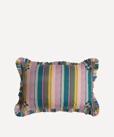 Coco & Wolf Embroidered Archive Swatch Frill Edge Pillowcases Set Of Two