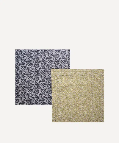 Coco & Wolf Feather Meadow And Mitsi Valeria Reversible Stitch Edge Napkin Set Of Two